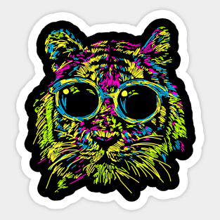 Sketchy Face Tabby Sticker